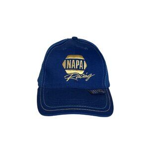 Napa Racing Hat Cap 100% Cotton Blue Strap Back New